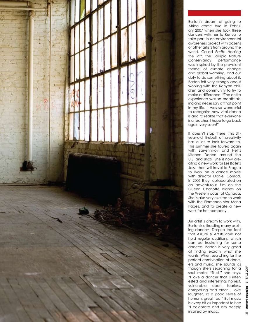 Issue 5 · Living the Choreographer's Dream